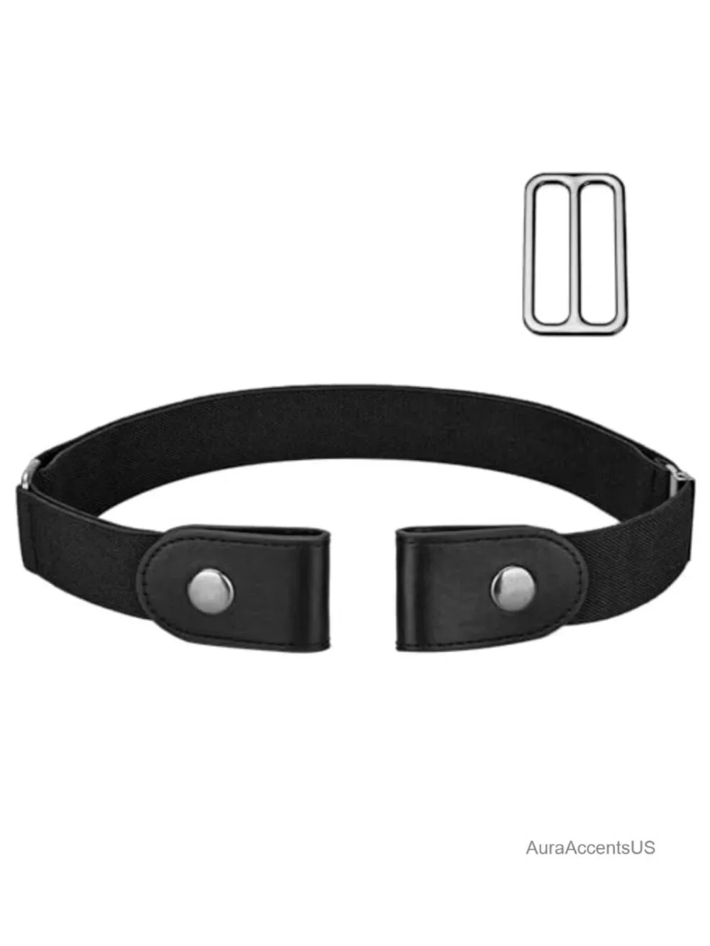 Invisible No Buckle Stretch Belt for Women Men, Elastic Adjustable
